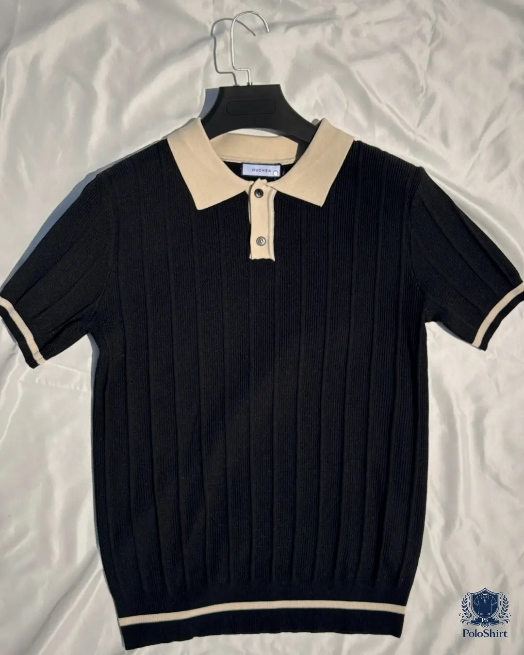Old money style men's cotton polo shirt Jordan